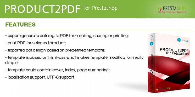 Product2PDF - Prestashop Module