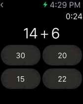 Speed Math - Apple Watch Game iOS  Screenshot 2