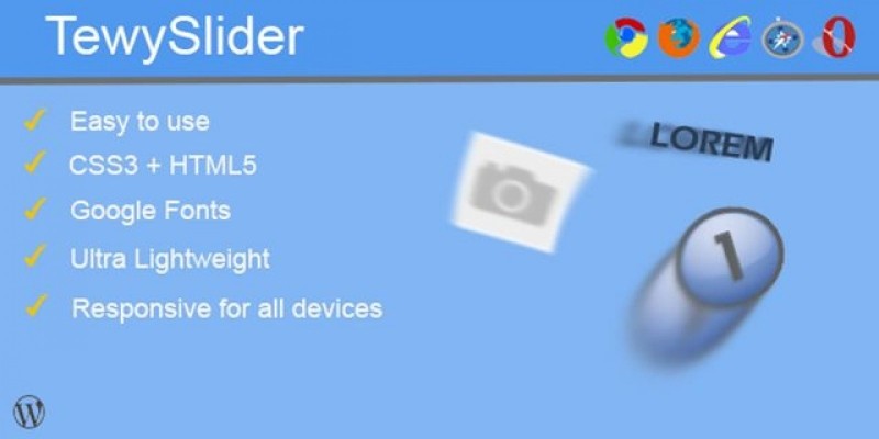 TewySlider - Slider Creator Wordpress Plugin