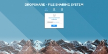 DropShare - File Sharing PHP Script Screenshot 1
