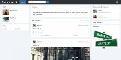 SocialX - Social Microblogging PHP Script