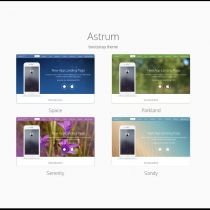 Astrum - Fresh & Clean App Landing Bootstrap Theme Screenshot 1