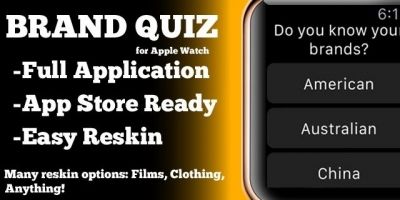 Brand Guessing Game - Apple Watch iOS Source Code