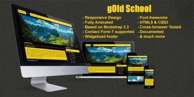 Gold School - Responsive WordPress Theme