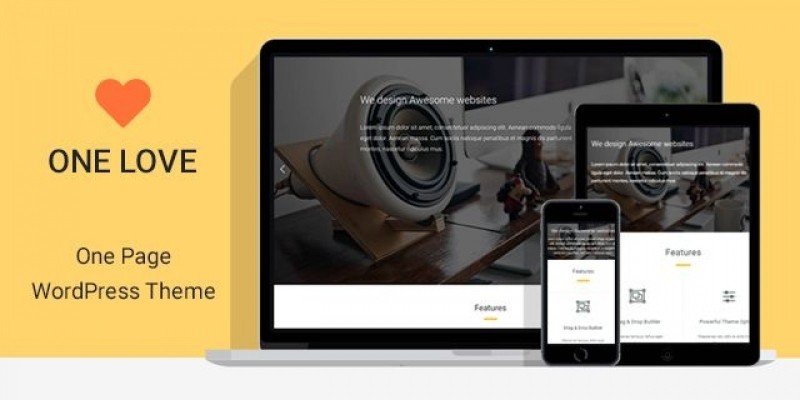 One Lover - One Page WordPress Theme