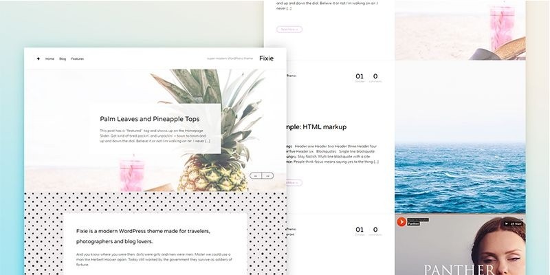 Fixie - Responsive WordPress Photography Theme