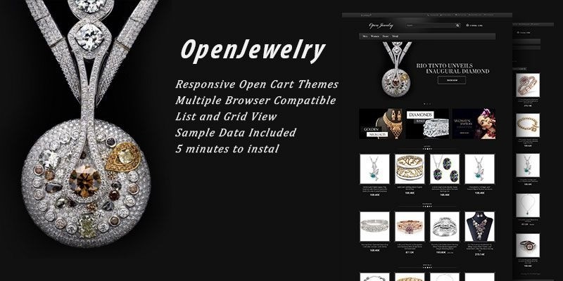 Open Jewelry - Responsive OpenCart Theme