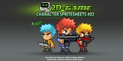 2D Game Character SpriteSheets 02