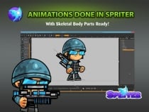 Soldiers 2D Game Character SpriteSheets 04 Screenshot 3