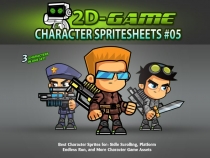 Soldiers 2D Game Character SpriteSheets 05 Screenshot 1
