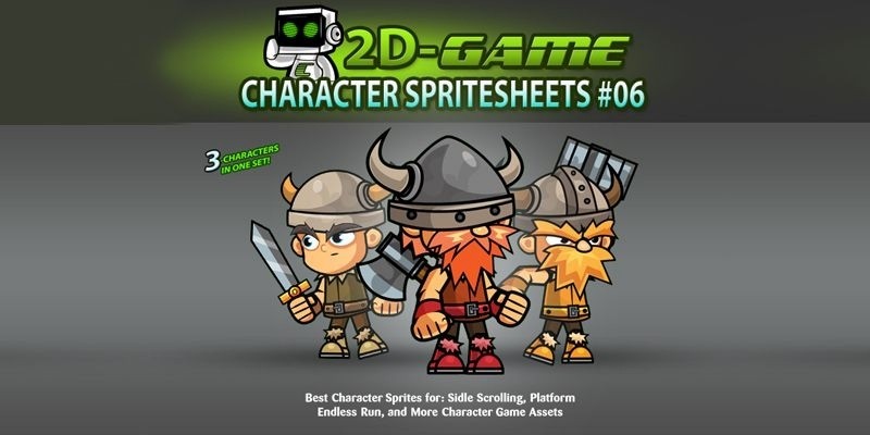The Vikings 2D Game Character SpriteSheets 06