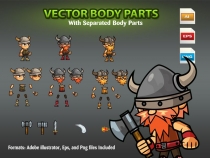 The Vikings 2D Game Character SpriteSheets 06 Screenshot 2