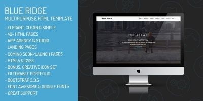 Blue Ridge - MultiPurpose Portfolio HTML Template