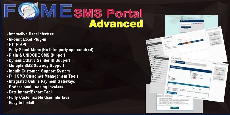 Fome SMS Portal Advanced - PHP Script