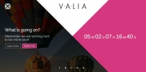Valia - Responsive Coming Soon HTML Template Screenshot 1