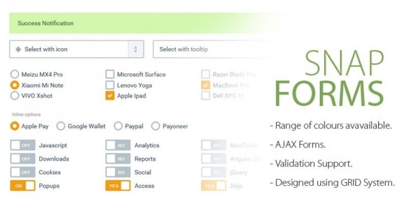 Snap Forms - Professional Responsive AJAX Forms