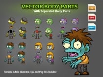 Zombies 2D Game Character Sprites 09 Screenshot 2