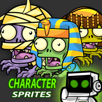 Egyptian Zombies 2D Game Character Sprites 10