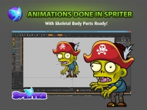 Pirate Zombies 2D Game Character Sprites 11 Screenshot 3