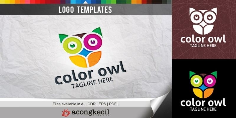 Color Owl - Logo Template
