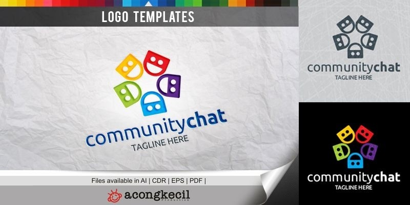 Community Chat - Logo Template