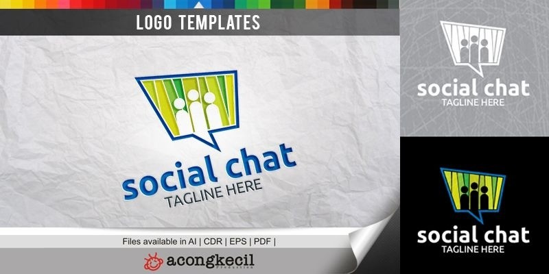 Social Chat - Logo Template