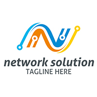 Network Solution - Logo Template