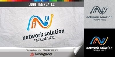 Network Solution - Logo Template