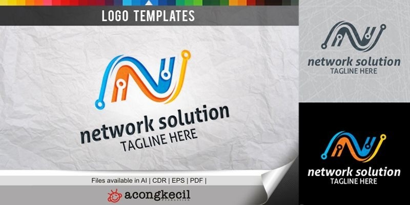 Network Solution - Logo Template