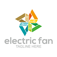 Electric Fan - Logo Template