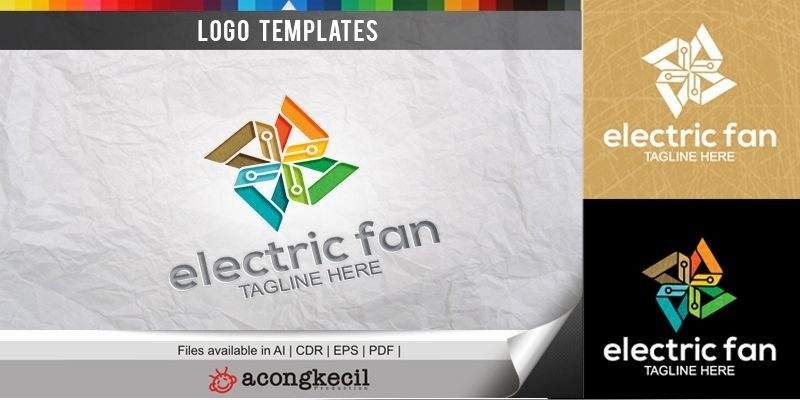 Electric Fan - Logo Template
