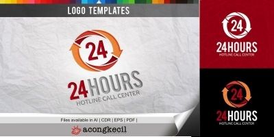 24 Hour - Logo Template