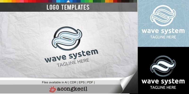 Wave Systems - Logo Template