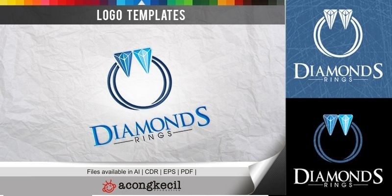 Diamonds Ring - Logo Template