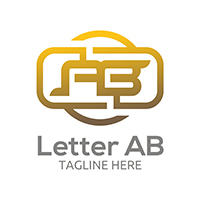 Letter AB V1 - Logo Template