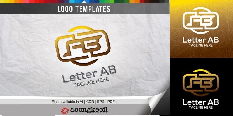 Letter AB V1 - Logo Template