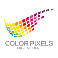 Color Pixels - Logo Template