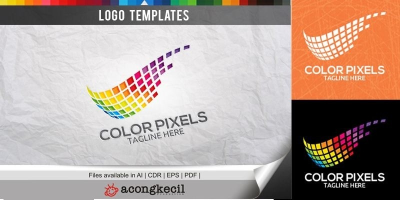 Color Pixels - Logo Template
