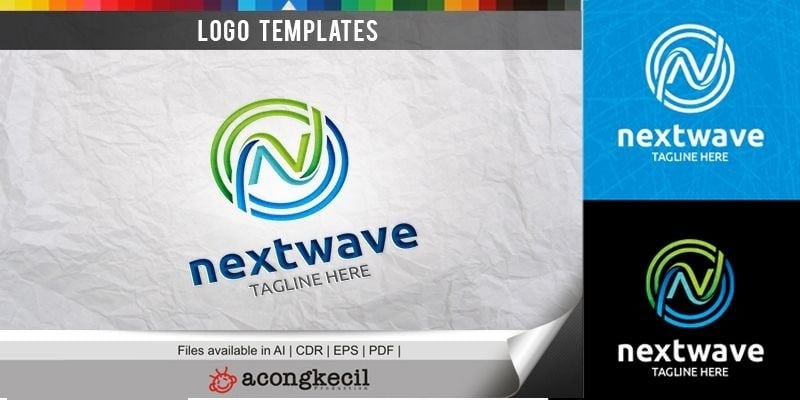 Next Wave V2 - Logo Template