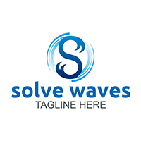 Solve Waves - Logo Template