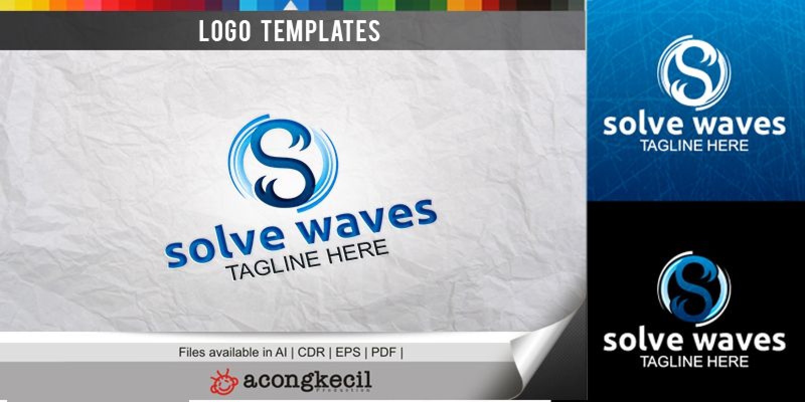Solve Waves - Logo Template