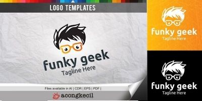 Funky Geek - Logo Template