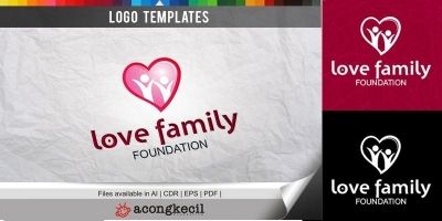 Love Family - Logo Template