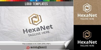 HexaNet - Logo Template