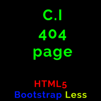 CI - 404 HTML5 Responsive Page