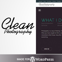 CleanPhotography - Wordpress Photography Theme