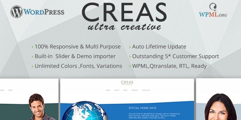 Creas - Wordpress Portfolio Theme