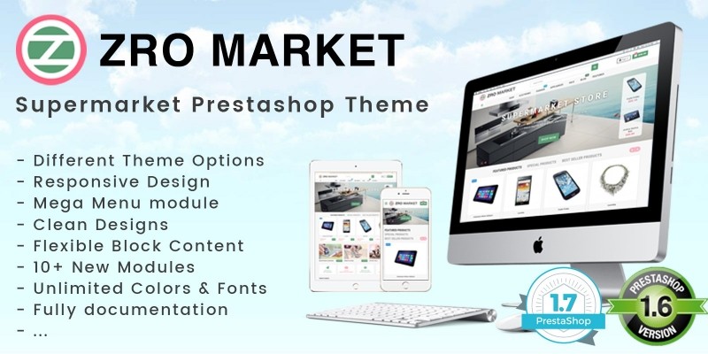 Zro Market - Premium Responsive PrestaShop Theme