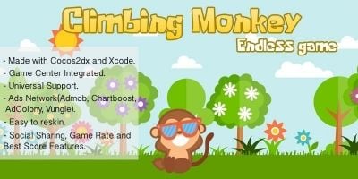 Climbing Monkey Endless Game - iOS Source Code