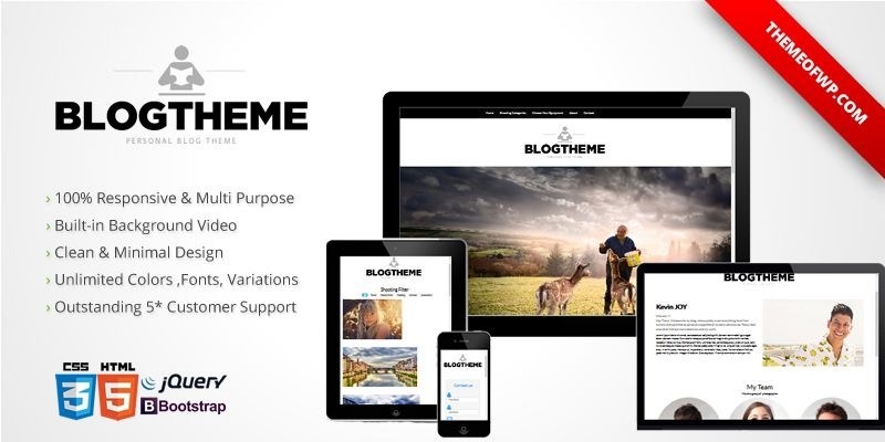 BlogTheme - Responsive Bootstrap HTML Template